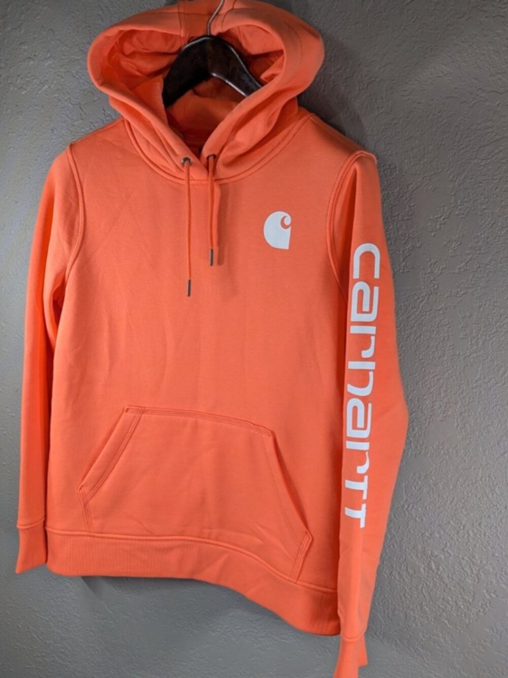 Carhartt Women's Relaxed Fit Sweatshirt Coral - Picture 3 of 8